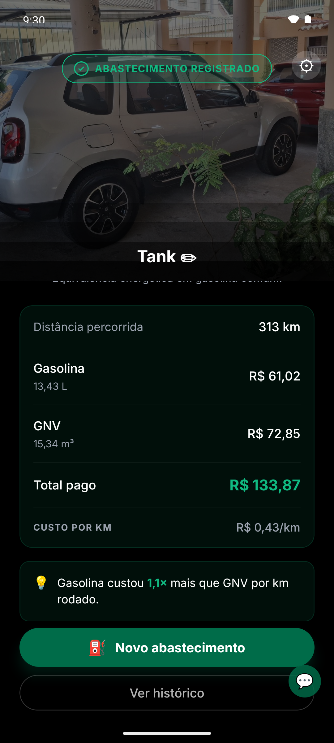 The comparison that only cost per kilometre can make